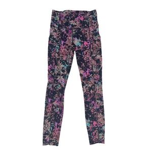 Lululemon Fast‎ and Free High-Rise Tight 25" *Stencil Blossom Red Multi size 4